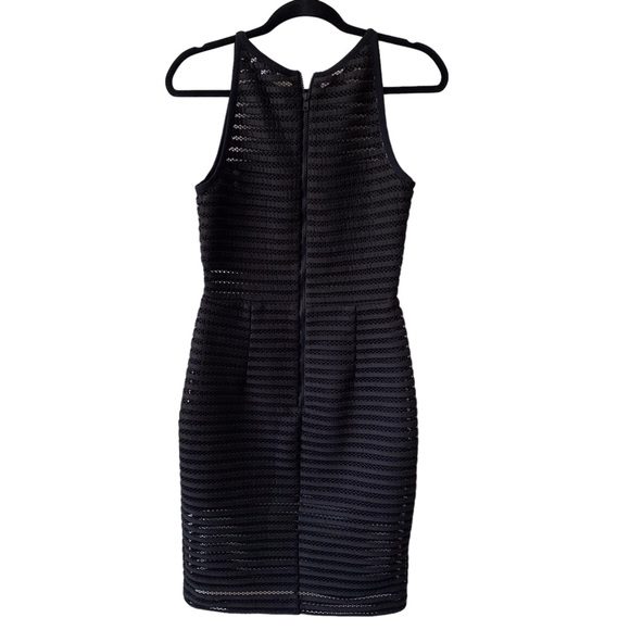 PARKER CONNER BLACK SLEEVELESS SHEATH DRESS BLACK EVENING DRESS - Picture 4 of 16